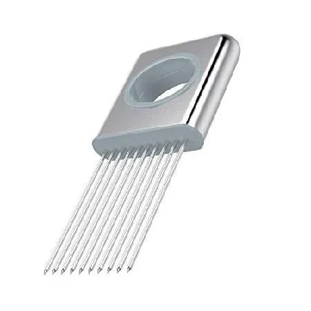 【並行輸入品】 Best Utensils Onion Holder Slicer Vegetable Tools Stainless Steel Easy Onion Holder Slicing Guide Vegetable Tomato Lemon Meat Holder