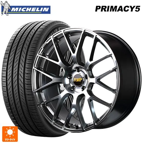 送料無料 サマータイヤホイールセット 225/55R19 99V ミシュラン プライマシー5 正規品 エムアイディー MID エクスクルーシブ 028