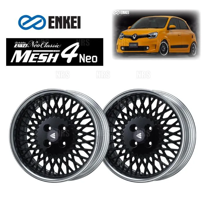 ENKEI エンケイ MESH4 Neo (ハイディスク/ブラック) 6.5J x 17インチ +38 PCD100 4穴 2本セット (MESH4NEO-H-D005-B-2S