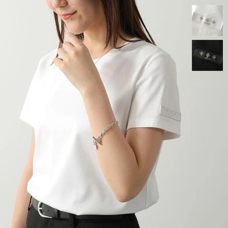 TATRAS タトラス Tシャツ ZINNIA ジーニア LCKZ0351083588 レディース 半袖 カットソー クルーネック ロゴ ワッペン スーピマコットン