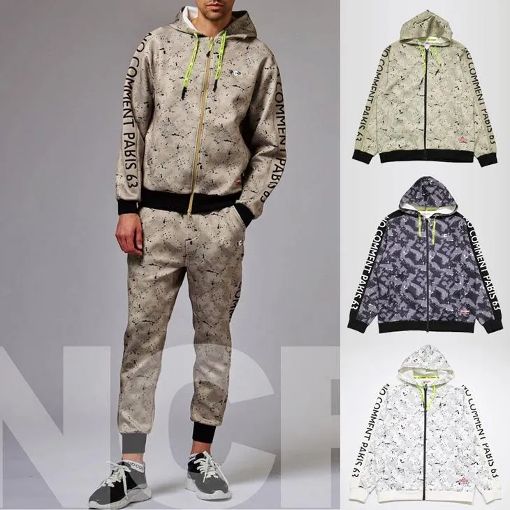 NO COMMENT PARIS (ノーコメントパリ) ダンボールストレッチパーカー メンズ レディース