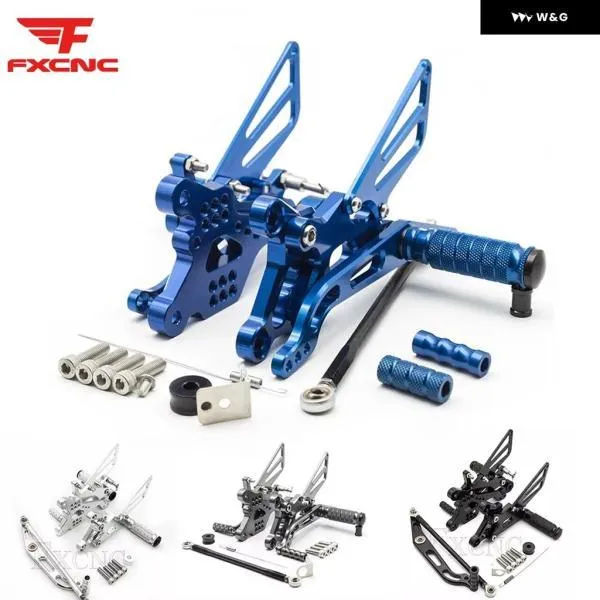 並行輸入品 ヤマハ R6 R6S 2006-2023 オートバイ バイク リアセット フットペグ CNC調整可能 フットレスト フットペグ