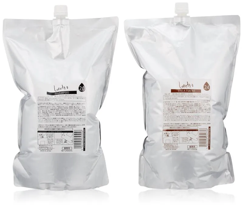 モルトベーネ ロレッタ まいにちのすっきりシャンプー 2500ml + うるうるしたい日のトリートメント 2500g 業務用セット