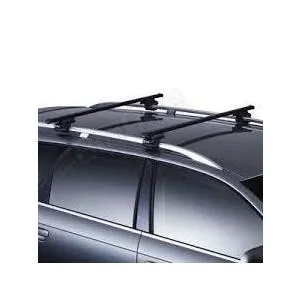 THULE スーリー パジェロ V93W、 V97W H18/10〜 5ドア ルーフレール付車用 7104 7124  ベースキャリア スクエアバー プロテクションシート進呈期間