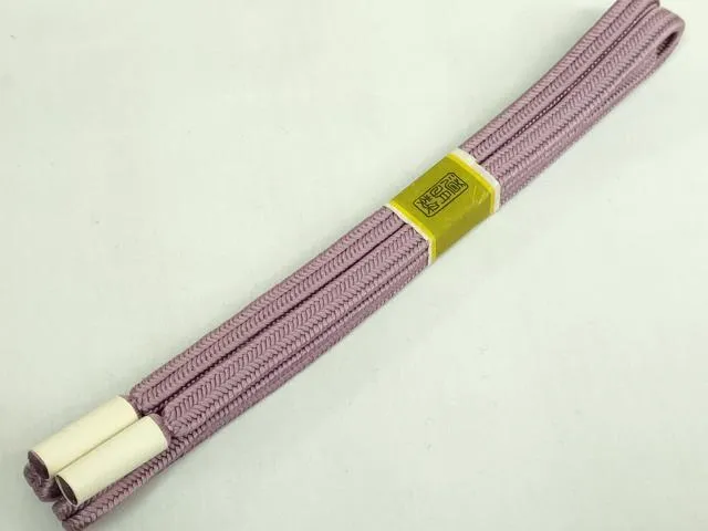 平和屋着物●極上 有職組紐道明 帯締め 冠組 葡萄鼠色 宮内庁御用 国立博物館御用 東京芸術大学御用 逸品 未使用 DZAA11926kh6
