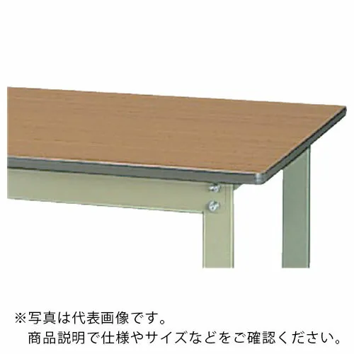 ヤマテック ( 山金工業 ) 軽量作業台 ワークテーブル300シリーズ 固定式 中間棚・半面棚板付 ポリエステル天板 W1800×900×H900mm 木目柄/ヤマテックグリーン ( SWPH-1890TS1-MG ) 【メーカー取寄】