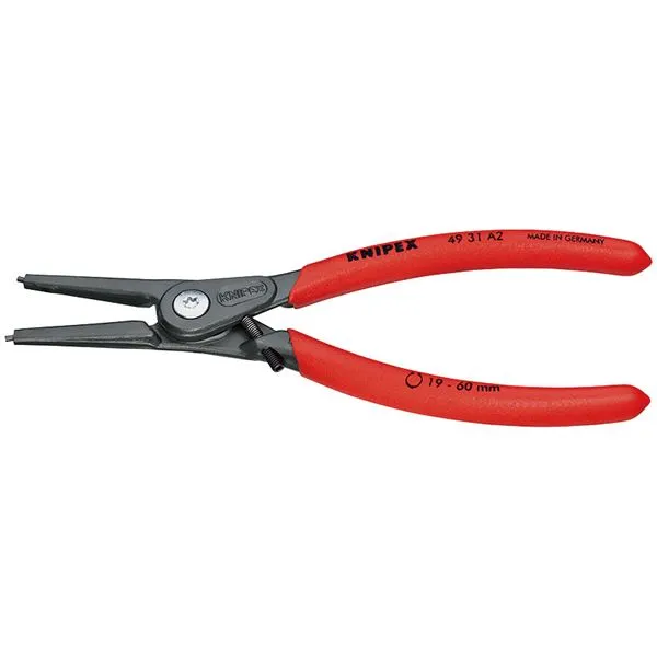 【クーポン配布中】KNIPEX（クニペックス）4931-A1 軸用精密スナップリングプライヤー 直