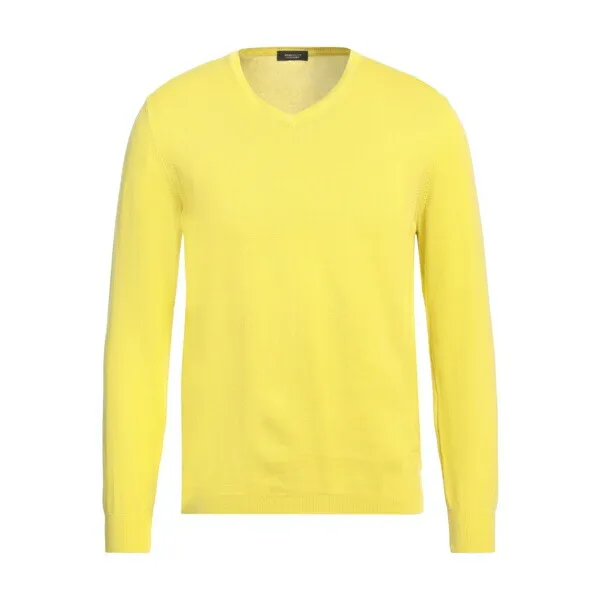 【送料無料】 ロッソピューロ メンズ ニット\u0026セーター アウター Sweaters Yellow