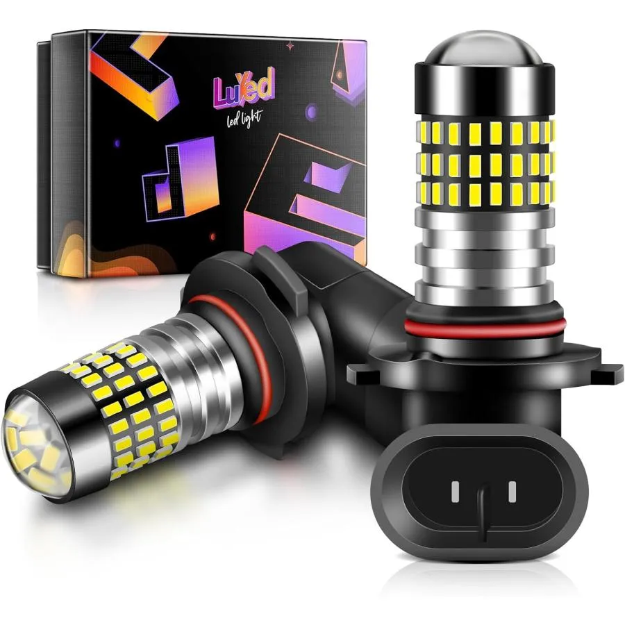 【並行輸入品】LUYED H10 9145 9140 LED Bulb Fog Light 1800 Lumens Super Bright Xeno