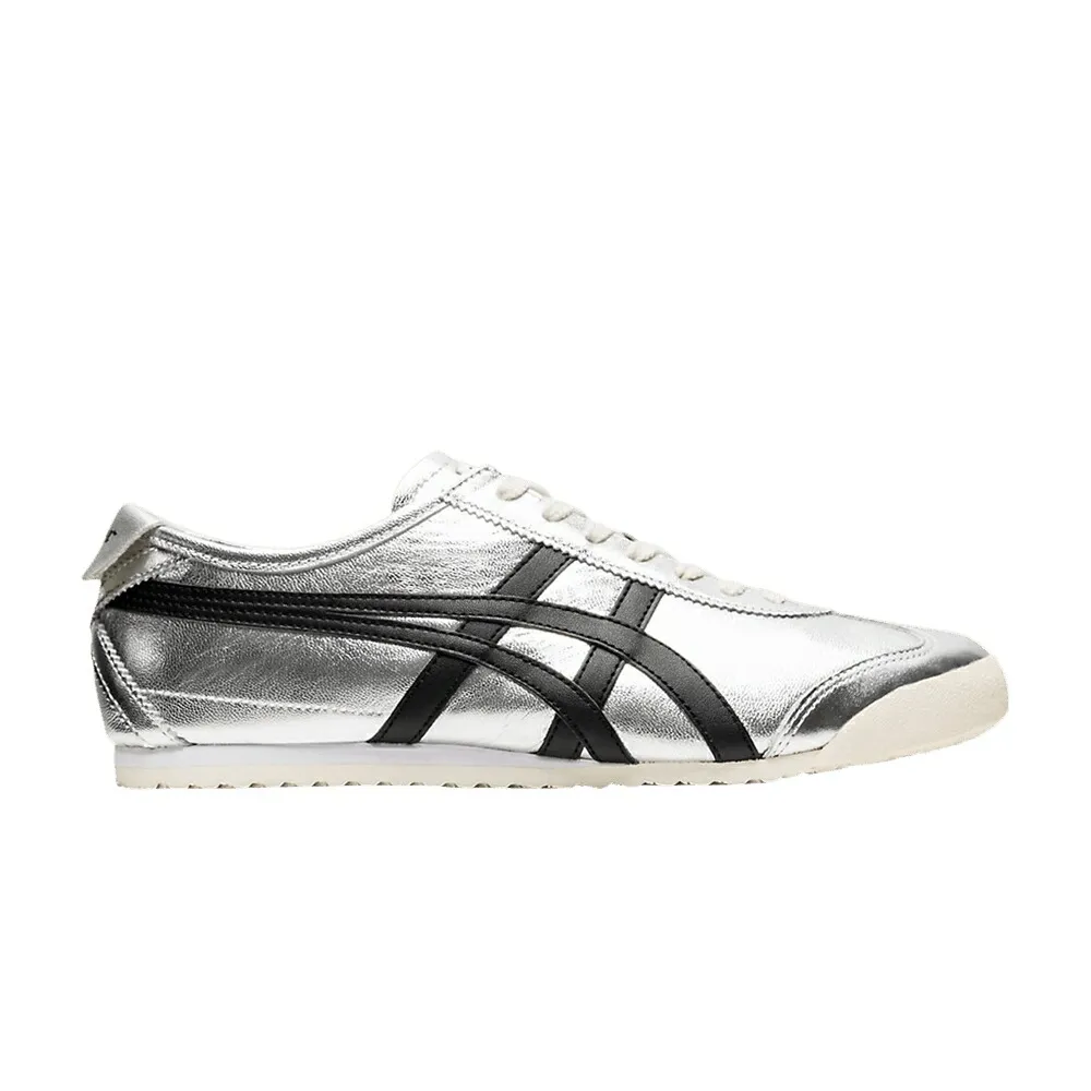 メキシコ 銀色 シルバー ピュア 黒色 ブラック オニツカタイガー PURE BLACK スニーカー メンズ ONITSUKA TIGER ONITSUKA TIGER MEXICO 66 SILVER / PURE SILVER BLACK
