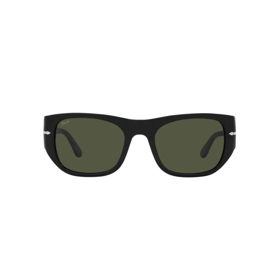 【並行輸入品】Persol PO3308S Rectangular Sunglasses, Black/Green, 51 mm