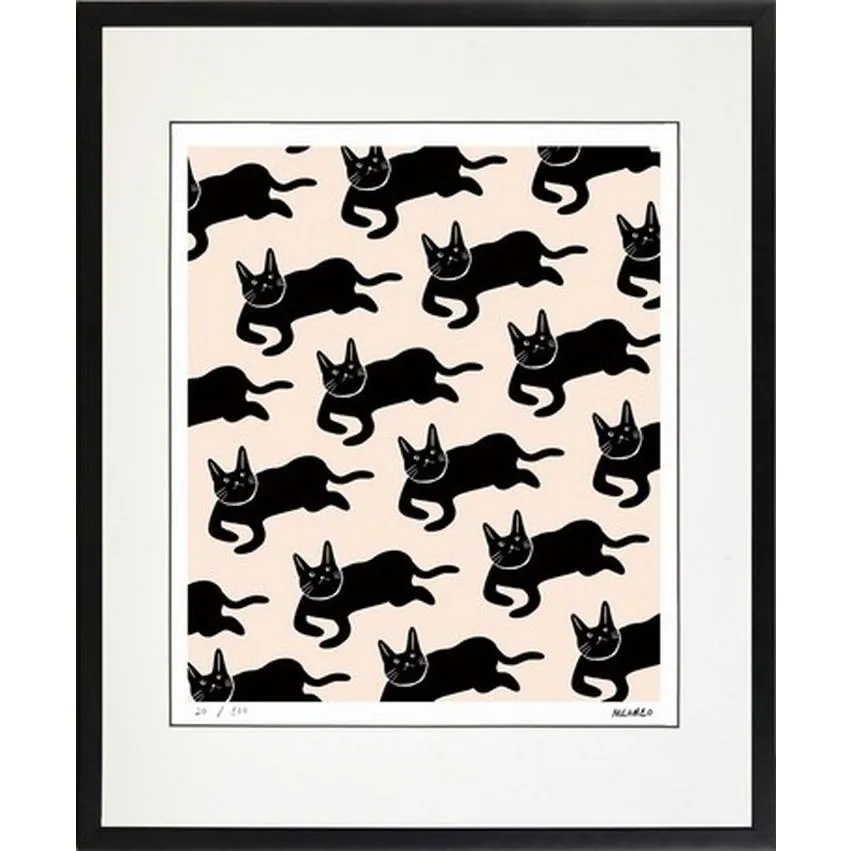 アートフレーム MEOMEO 猫の雨 365x441x25mm ZMM-61885  bic-7377051s1 送料無料 北欧 モダン 家具 インテリア ナチュラル テイスト 新生活 オススメ おしゃ