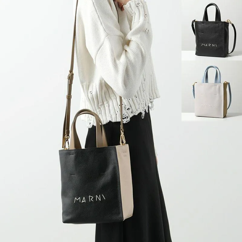 MARNI マルニ ショルダーバッグ MUSEO SOFT ミュゼオ ソフト ミニバッグ SHMP0040L3 SHMP0040L4 P6533 レディース ハンドバッグ トートバッグ レザー 鞄