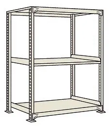 【送料都度見積 】中量棚ＷＧ型（３００ｋｇ／段・単体・高さ１５００ｍｍ・３段） WG-9743 172396 ※法人向け 個人宅配送不可