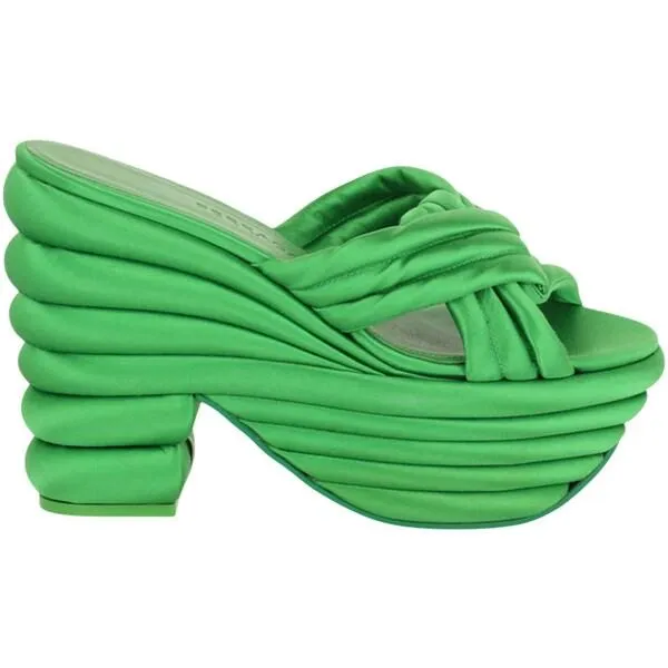 Ferragamo フェラガモ レディース スニーカー Ferragamo Rey Platform Sandals Green (Women's) 【サイズ US_7.5(24.5cm)】