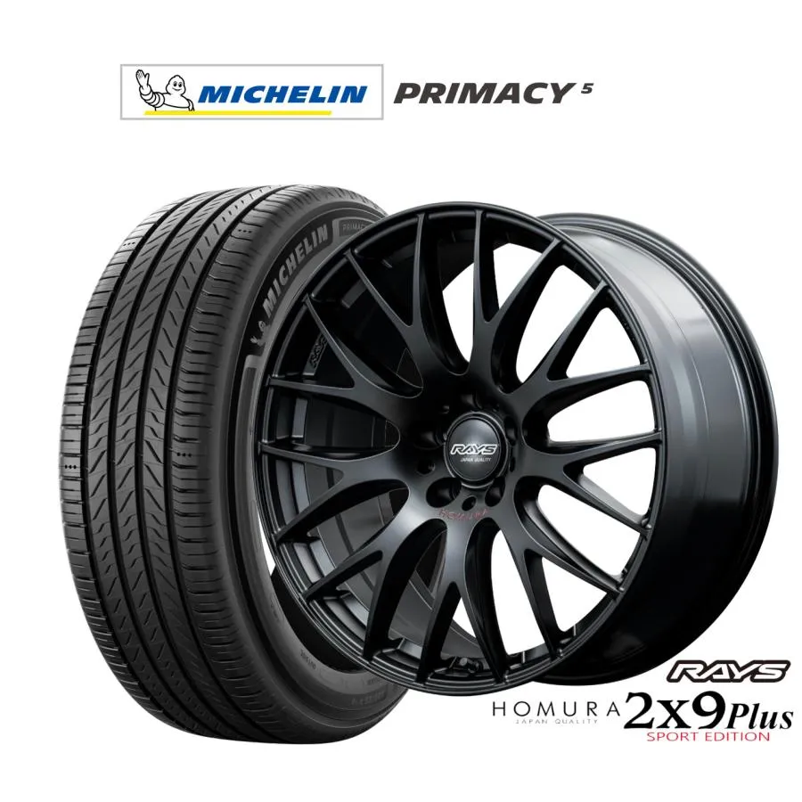 サマータイヤ ホイール4本セット レイズ HOMURA ホムラ 2×9 Plus SPORT EDITION ミシュラン プライマシー プライマシー5 235/55R20