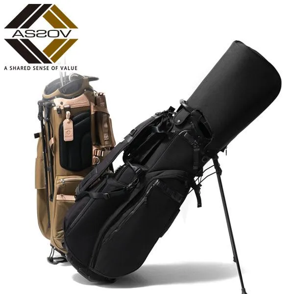 最大43%★土日限定 正規品1年保証 アッソブ キャディバッグ AS2OV GOLF EXCLUSIVE BALLISTIC NYLON CADDY BAG GOLF SERIES 5分割 9型 47インチ 062200