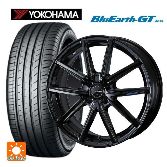 送料無料 サマータイヤホイールセット 195/50R16 88V XL ヨコハマ ブルーアースGT AE51 # ウェッズ レオニス ナヴィア08 1