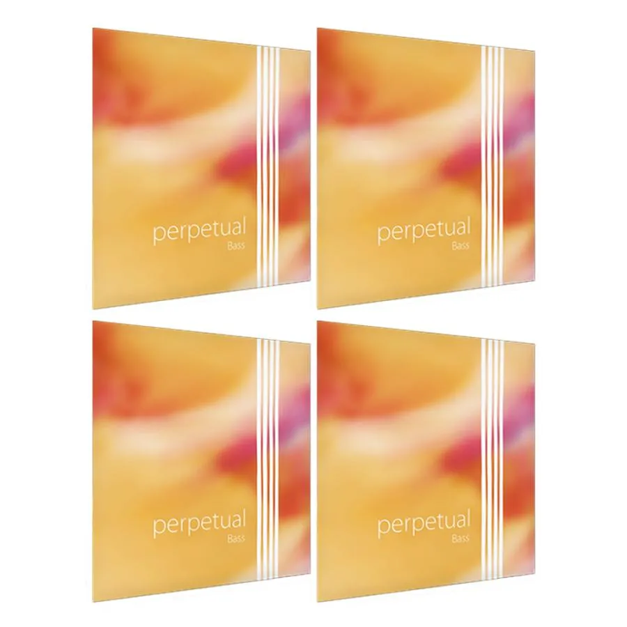 PIRASTRO パーマネント コントラバス弦 G(STARK)(345130) D/E2(3452) A/B3(3453) E/F#(FIS4)(3454) 3/4 D-BASS PERPETUAL 3450 SET