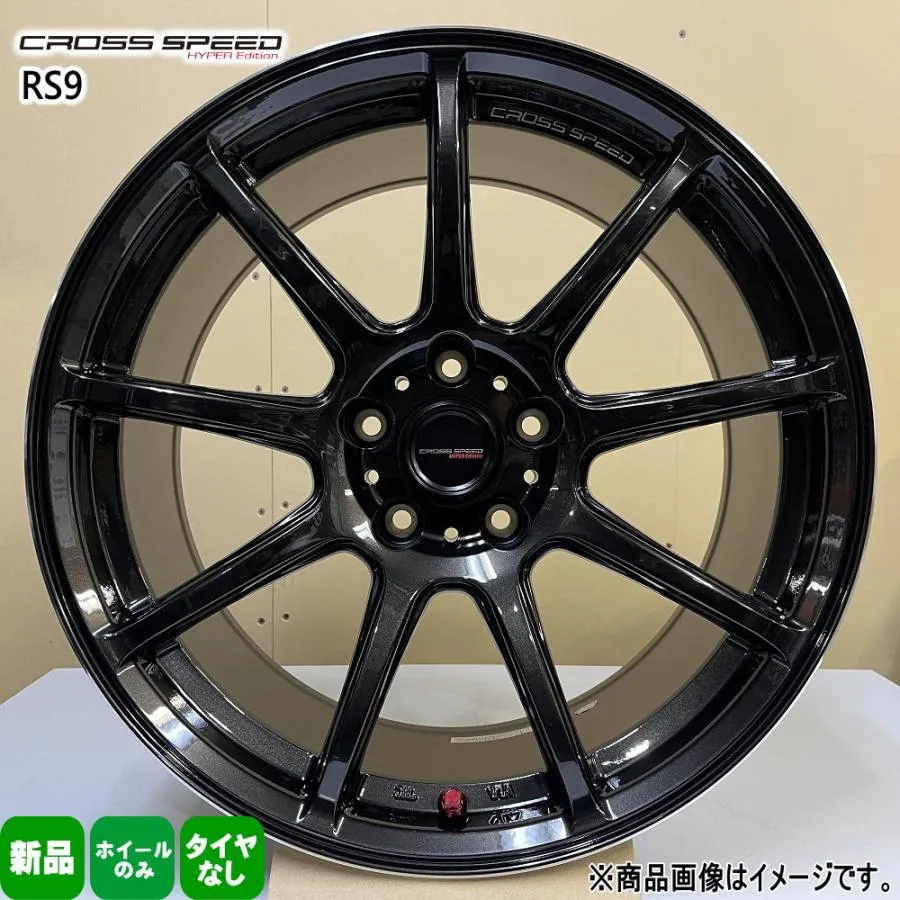 19× 9.5J +35 5/114.3 CROSS SPEED RS9 新品 ホイールのみ 4本セット 19インチ フェアレディZ Z34 フーガ 370GT-S