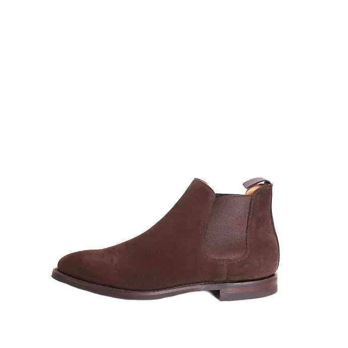 CROCKETT&JONESクロケット＆ジョーンズ　CHELSEA14/チェルシー14　ダークブラウン　チェルシーブーツ　サイドゴアブーツ　シティソール　スエードレザー