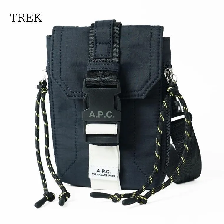 アーペーセー A.P.C. メンズ レディース ショルダーバッグ CROSSBODY POUCH TREK PAAFH H61733 DARK NAVY ダークネイビー IAK 26ss