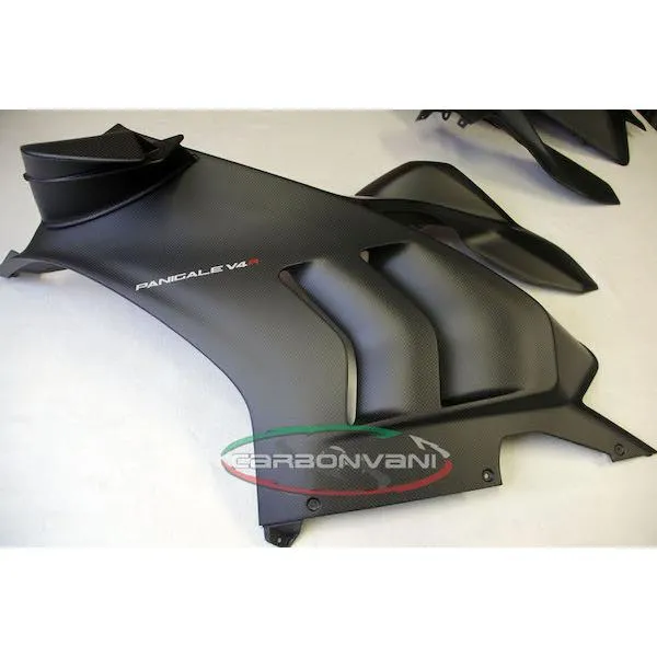 DUCATI V4.S 2020~2021：サイドパネル 左右セット/ カーボン製・CARBONVANI(カーボンバーニ)ドゥカティ