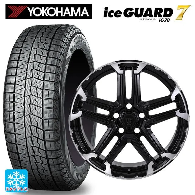 送料無料 スタッドレスタイヤホイールセット 195/55R16 87Q ヨコハマ アイスガード7(IG70) # ジャパン三陽 ジェイピースタイル エ