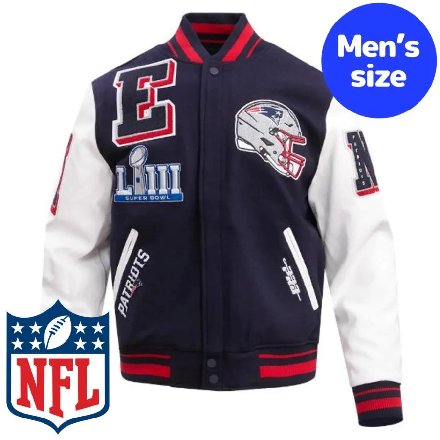 プロスタンダード NFL メンズ アウター ジャケット スタジャン アメフト ニューイングランド・ペイトリオッツ NEW ENGLAND PATRIOTS MASHUP VARSITY JACKET