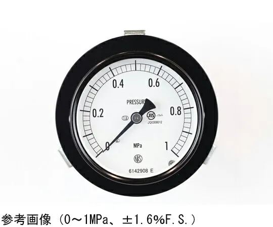 長野計器 普通形圧力計（Φ75） 埋込形D枠（取付金具） 0.05MPa 1個 AC15-131