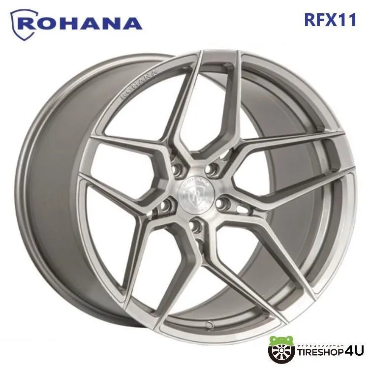 ROHANA RFX11 21x9.0J 5/112 +20 ブラッシュドチタニウム 新品ホイール1本価格 【代引き不可】