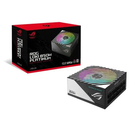 ASUS PSU 電源ユニット 850W PCIe Gen 5.0 対応 80 PLUS プラチナ認定 ARGB  Aura Sync 対応 ROG-LOKI-850P-SFX-L-GAMING/国内正規代理店品