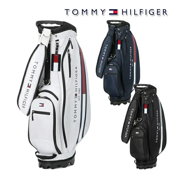 トミーヒルフィガー  ユニセックス ベーシック スタンド キャディーバッグ 9.0型 4分割 2.8kg 46インチ対応 THMG4SC6 TOMMY HILFIGER【24】