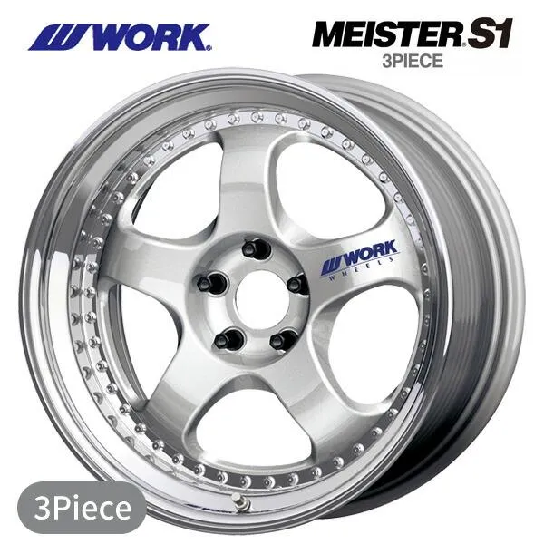 ワーク マイスター S1 3ピース SIL 19×12 +17 5/100 新品ホイール1本
