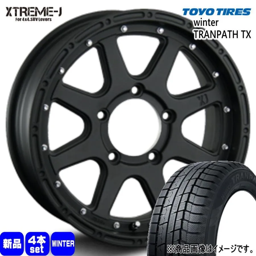 JB64 JB23 ジムニー 専用  トーヨータイヤ 215/70R16 100Q WinterTRANPATH TX 冬用 スタッドレスタイヤ XTREME-J 16インチ