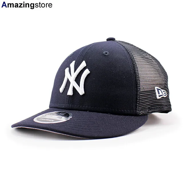 ニューエラ メッシュキャップ LP9FIFTY ニューヨーク ヤンキース MLB TRUCKER MESH CAP NAVY NEW ERA NEW YORK YANKEES LOW PROFILE スナップバック SNAPBACK トラッカーキャップ ネイビー /NAVY MESH CAP LP950 メッシュキャップ トラッカーキャップ 26_5RE_0507