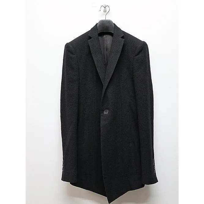 SALE40%OFF/JULIUS・ユリウス/WOOL/RAYON/SILK SHRINK KERSEY JACKET1/BLACK