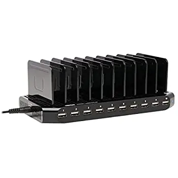 【中古】【輸入品・未使用】Tripp Lite 10-Port USB Charging Station Hub 5V 2.4A Per Port Tablet/iPhone/iPad/Laptops - Power adapter - 10 output connectors ( USB )