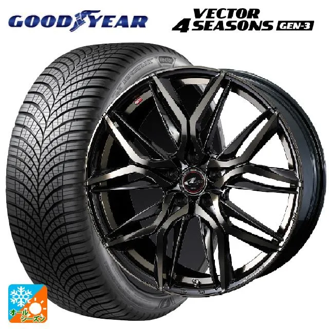 ニッサン セレナ(C28)用 215/55R17 98W XL グッドイヤー ベクター4シーズンズ ジェン3 レオニス LM