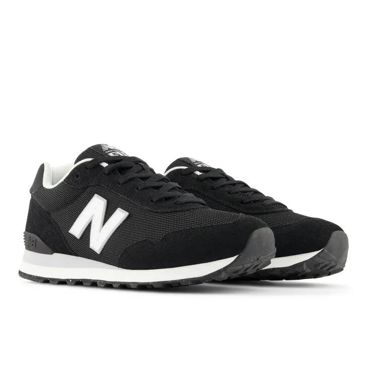 送料無料 ニューバランス スニーカー メンズ シューズ D幅 Newbalance 515 ローカット 細め スリム幅 スポーティ カジュアルシューズ ランニングスタイル Nロゴ 黒 男性 大きいサイズ 紳士靴 歩きやすいスニーカー 運動靴 ブランド くつ/ML515-BLK