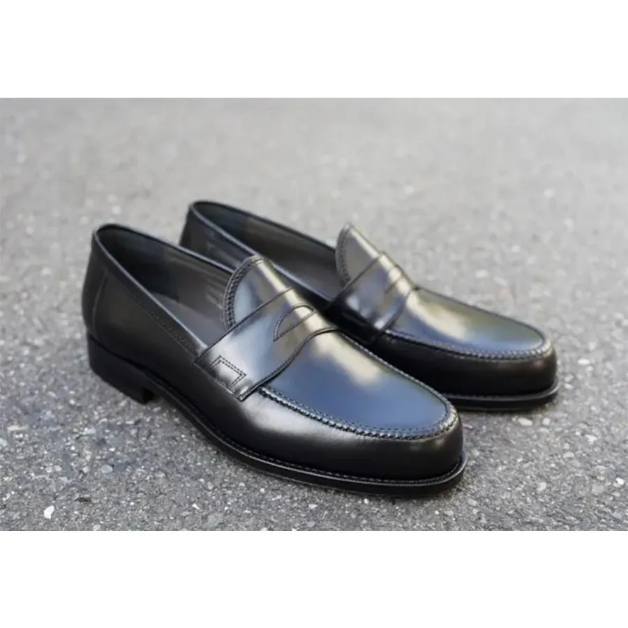 【メンズ】F.LLI Giacometti / フラテッリ ジャコメッティ FG257 ローファー ANILOU NERO ブラック