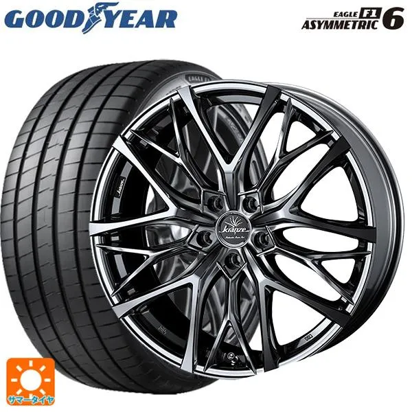 送料無料 サマータイヤホイールセット 225/35R19 88Y XL グッドイヤー イーグル F1 アシメトリック6 ウェッズ クレンツェ ウィーバ