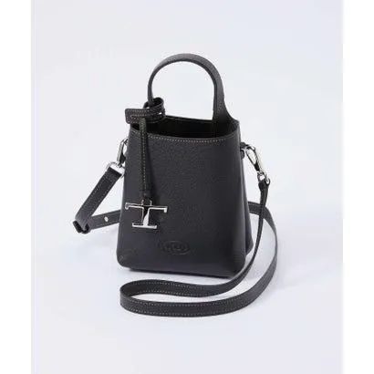 トッズ TOD'S XBWAPAT 9000 QRI トートバッグ レディース バッグ ハンドバッグ チャーム 手提げ マイクロ バッグ （ブラック）