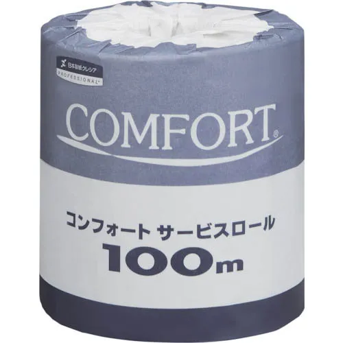 クレシア ( 日本製紙クレシア ) トイレットペーパー コンフォートサービスロール100m ( 11200 )