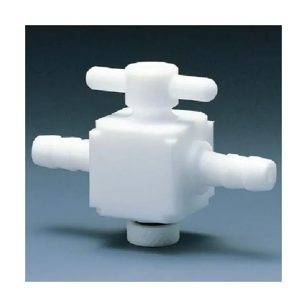 フロンケミカル フッ素樹脂（ＰＴＦＥ）二方バルブホース口タイプ８パイ NR1400-002