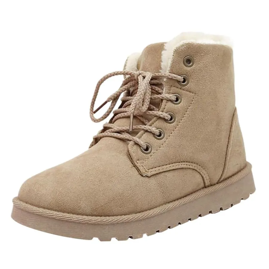 【並行輸入品】Winter Boots for Women Winter Snow Boots for Women Warm Wool Lin