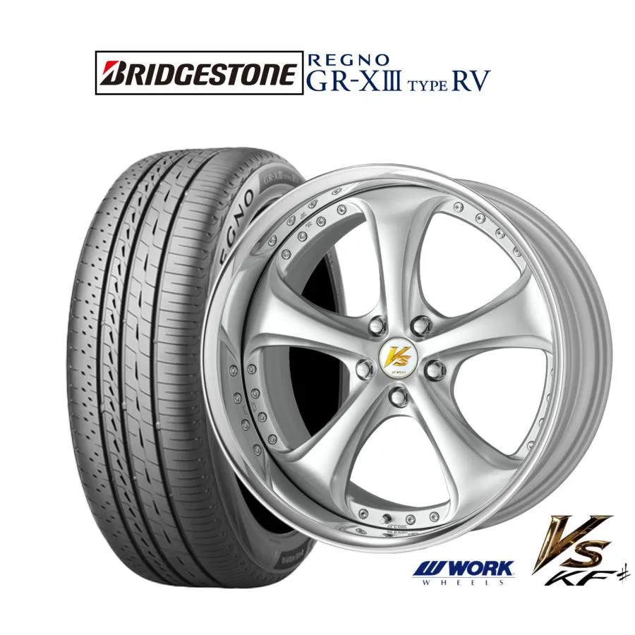 サマータイヤ ホイール4本セット ワーク VS KFシャープ ブリヂストン REGNO レグノ GR-XIII(GR-X3) TYPE RV 225/45R19