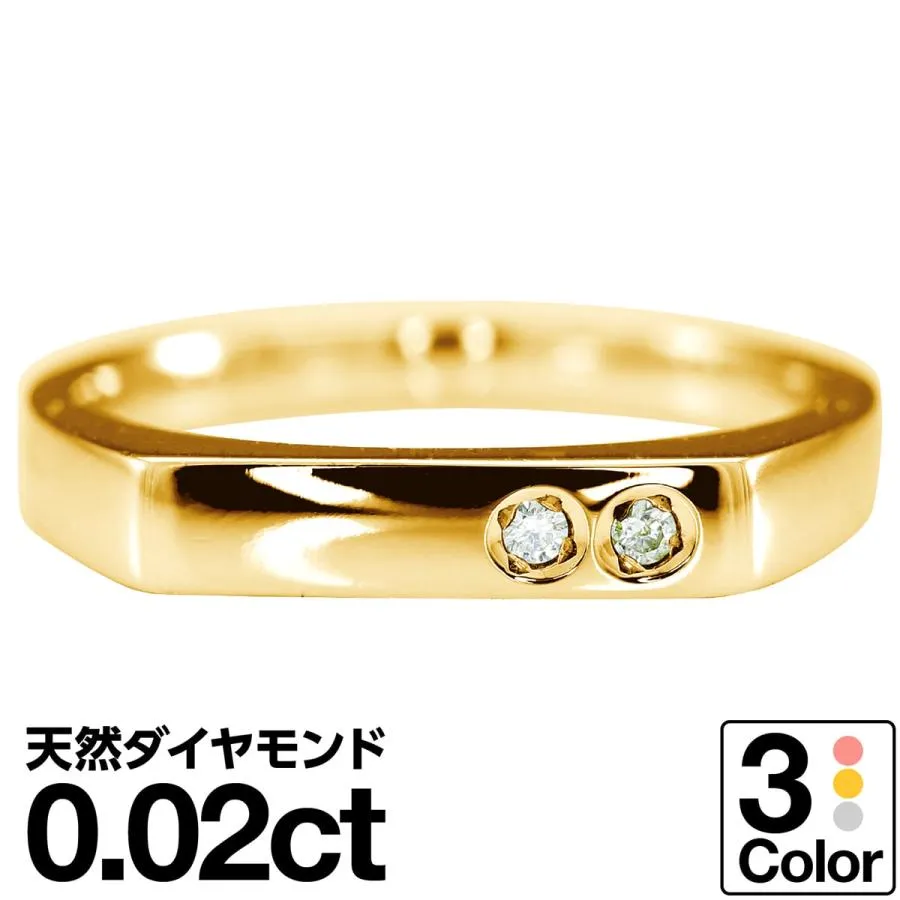指輪 ダイヤモンド リング レディース シンプル k10 イエローゴールド ホワイトゴールド ピンクゴールド 天然ダイヤモンド ファッションリング 日本製