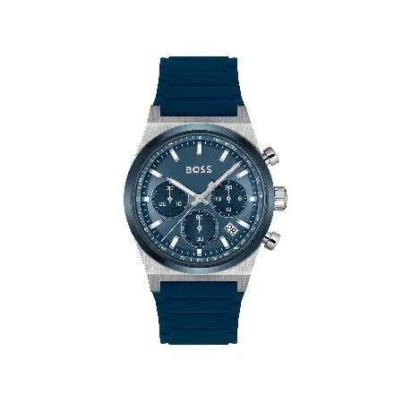 【並行輸入品】 BOSS メンズ クロノグラフウォッチ - Candor Collection、ステンレススチールケース、クォーツムーブメント、ストップウォッチ機能、スポーティ