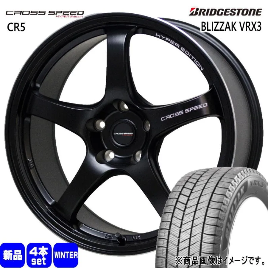 225/60R17 99Q ブリヂストン BLIZZAK VRX3 冬用 スタッドレスタイヤ CROSS SPEED CR5 フォレスター SK系